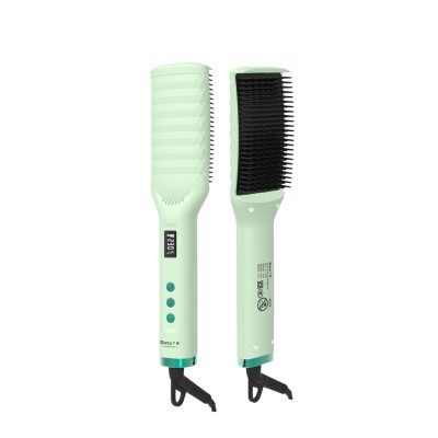 Temperature Control Electric Fast Hair Straightener Brush